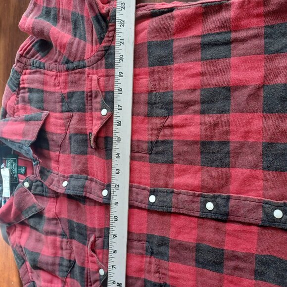 SOLD!--Polo Country Ralph Lauren Buffalo Plaid Western Shirt, Size Large - Picture 6 of 10